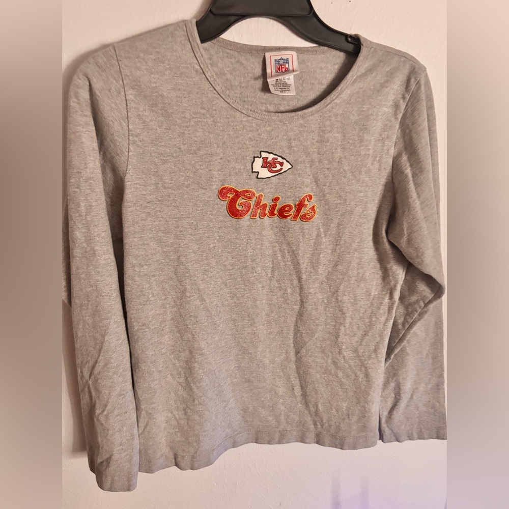 Kansas City Chiefs Gray Women’s Long Sleeve Shirt